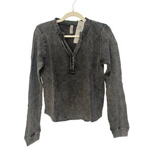 Revolve Mono b Waffle Thermal Athleisure Top NWT